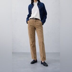 Levi’s Tan Corduroy Straight‑Fit Pants Women's 29×30 NWT Premium Cords Fall